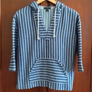 J Crew Striped Baja Hoodie
